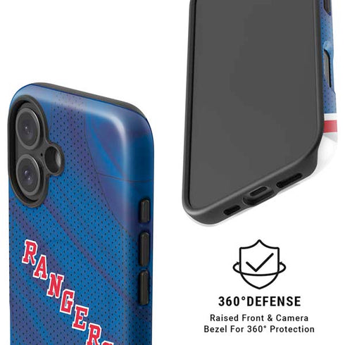 NHL New York Rangers Home Jersey iPhone 16 Plus Magsafe Impact Case